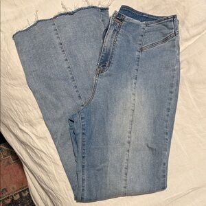 Free People Denim Straight Leg Jeans